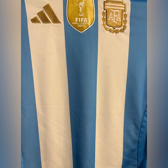 2022 FIFA World Champions AFA Kids Soccer Football Jersey Adidas - Picture 2 of 7